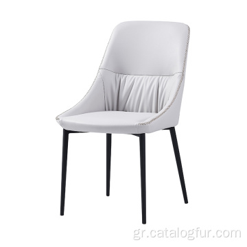 Λευκή καρέκλα τραπεζαρίας από δέρμα Good PU